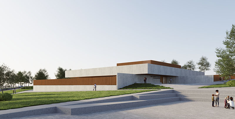 Javier Larraz Arquitectos. Escuela Infantil Zizur Mayor. 01 Acceso